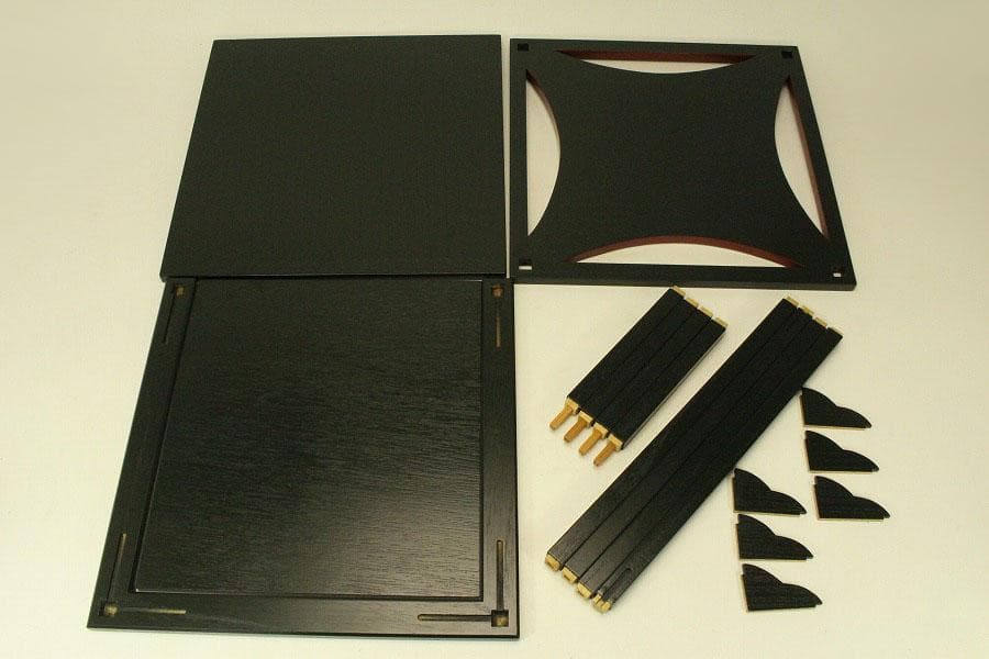 茶道具 糸巻き棚 水指棚 組み立て式 美品(ZE774)