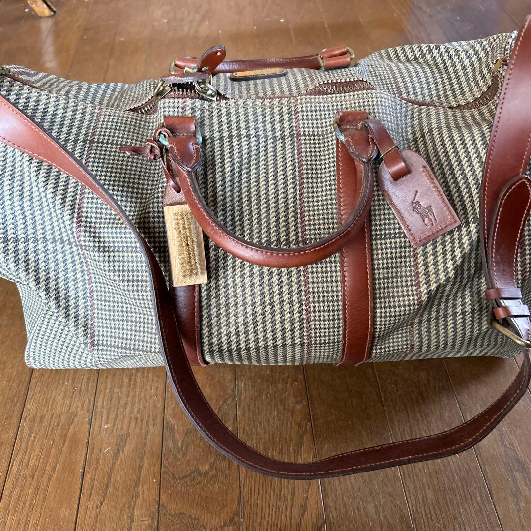 Polo Ralph Laurnチェック柄 ボストンバッグ