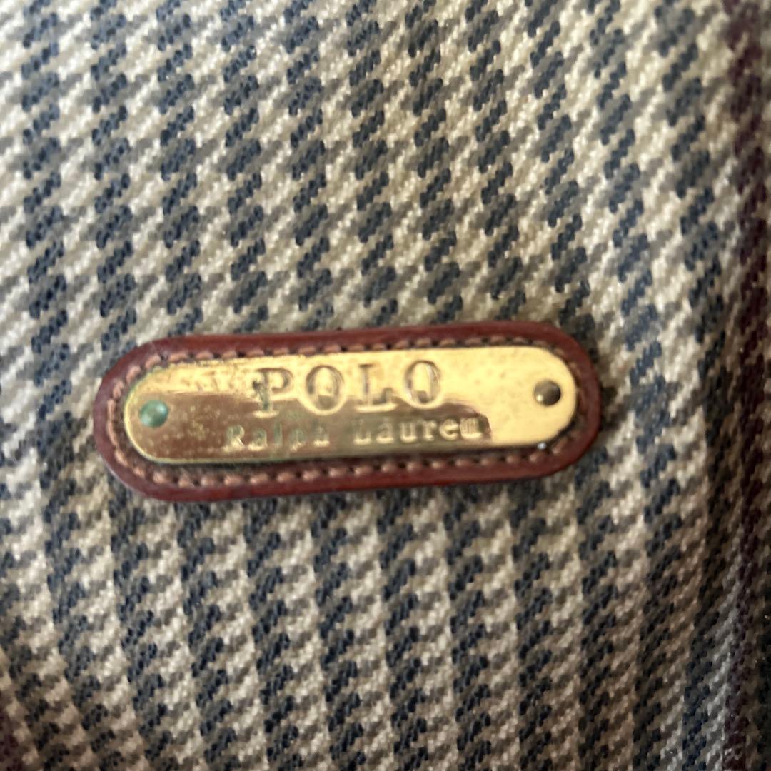 Polo Ralph Laurnチェック柄 ボストンバッグ