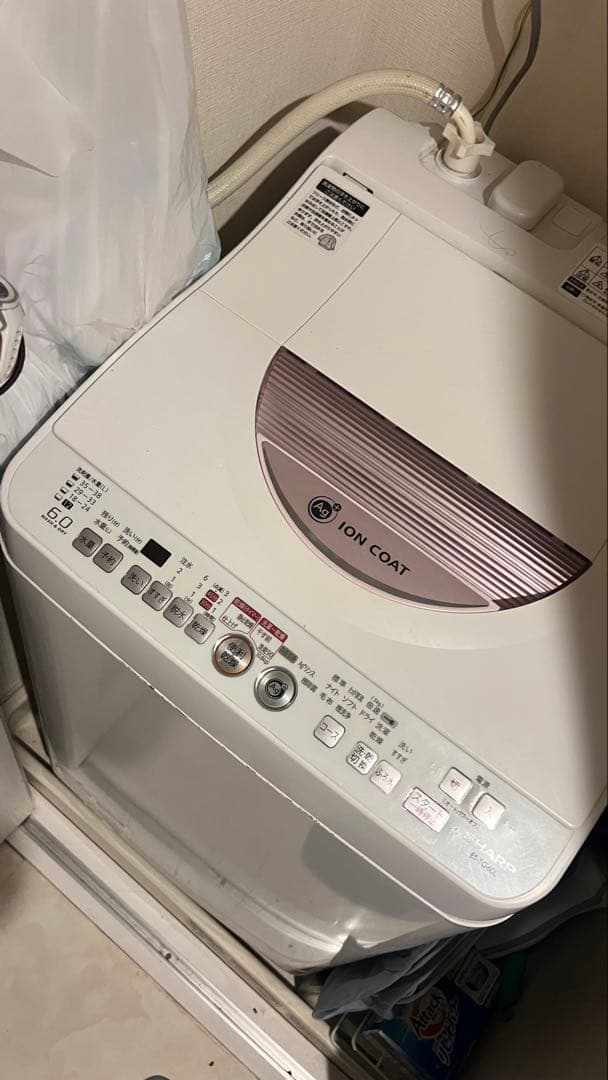SHARP 縦型洗濯機 ES-TG60L-P