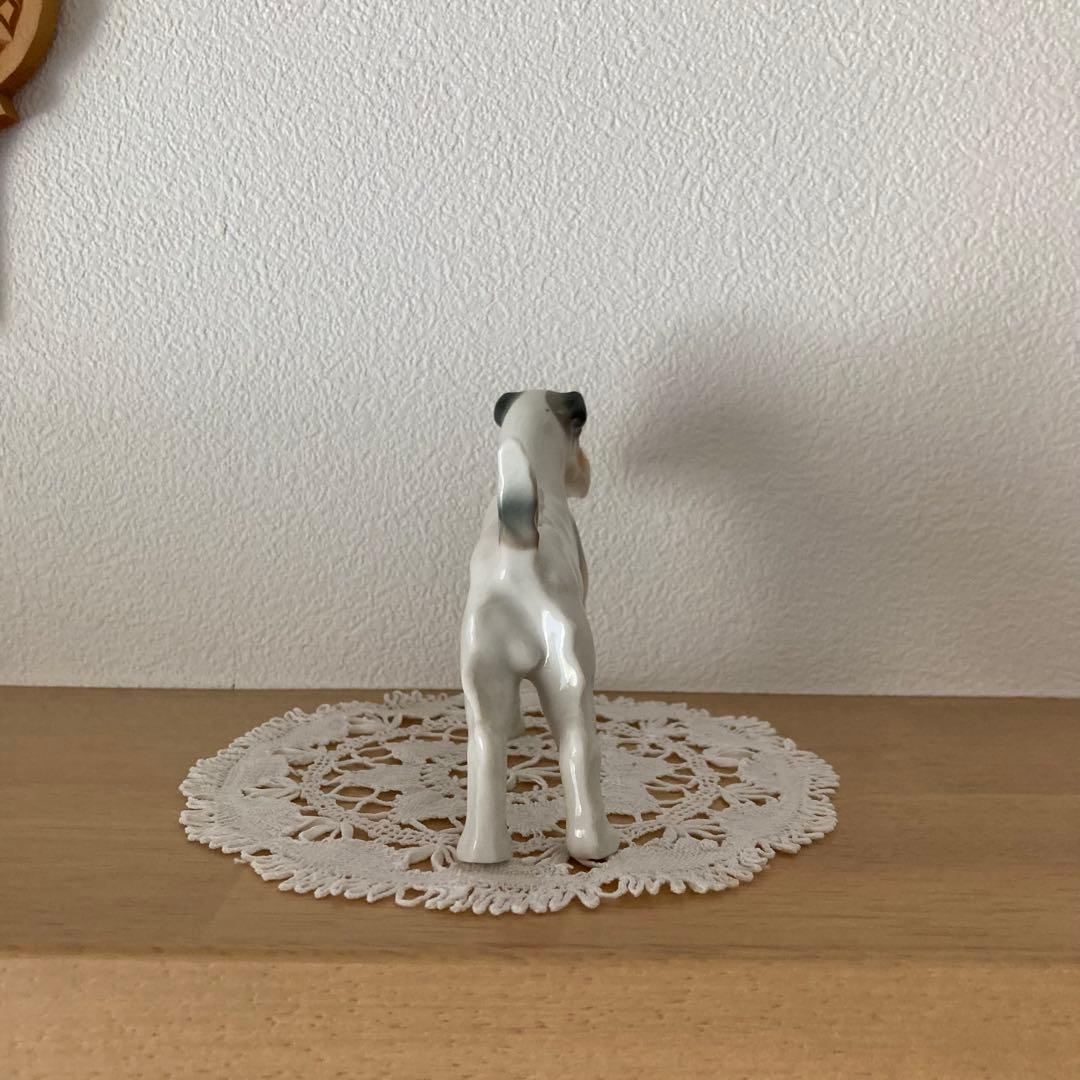 FG2 北欧ヴィンテージ 陶製フィギュリン 犬(陶製オブジェ♡)