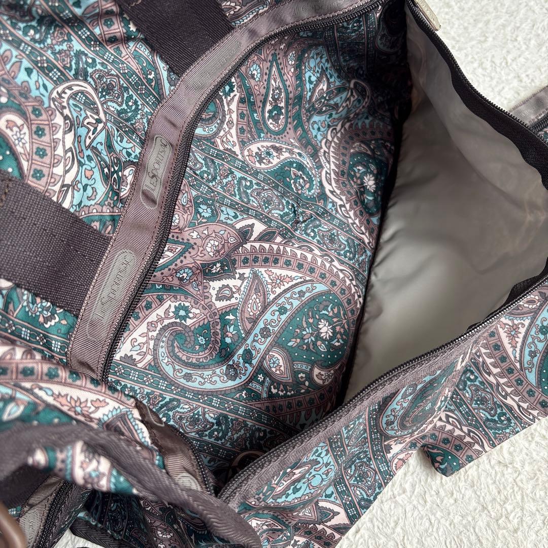 極美品✨レスポートサック　ミディアムウィークエンダー　ペイズリー柄 ポーチ付き