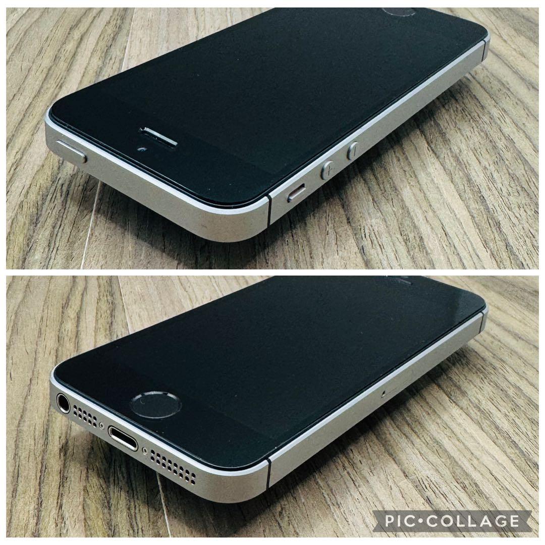 【美品】iPhoneSE スペースグレイ 32GB SIMフリー 新品大容量電池