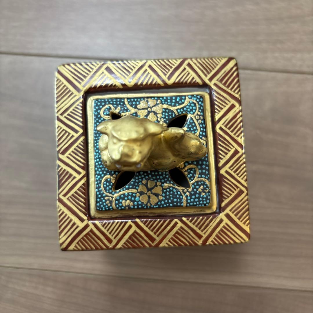 九谷焼　獅子香炉　香道具　古道具　骨董品