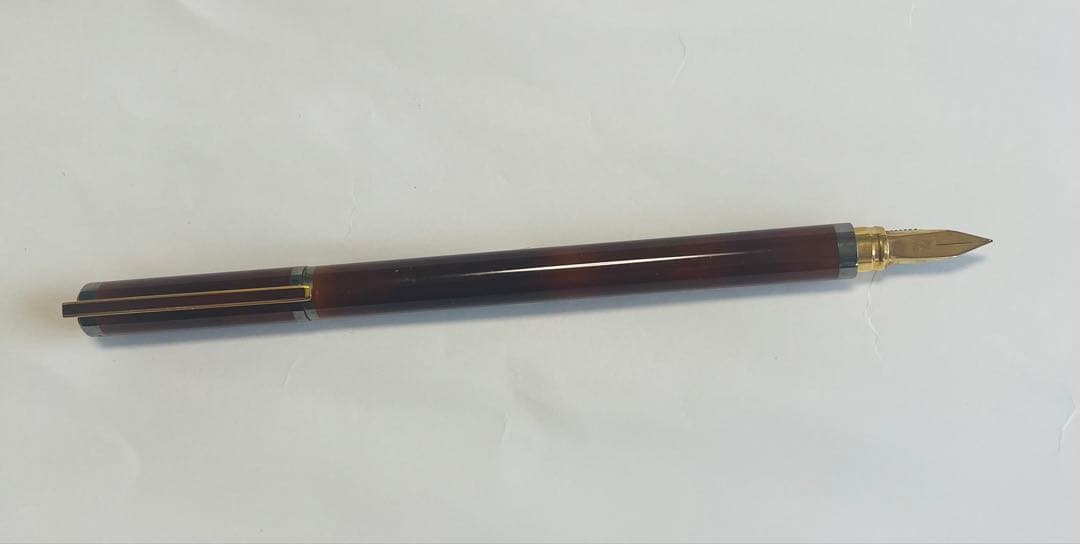 S.T. Dupont デュポン 万年筆 18K 750 金ペン先 マーブル調