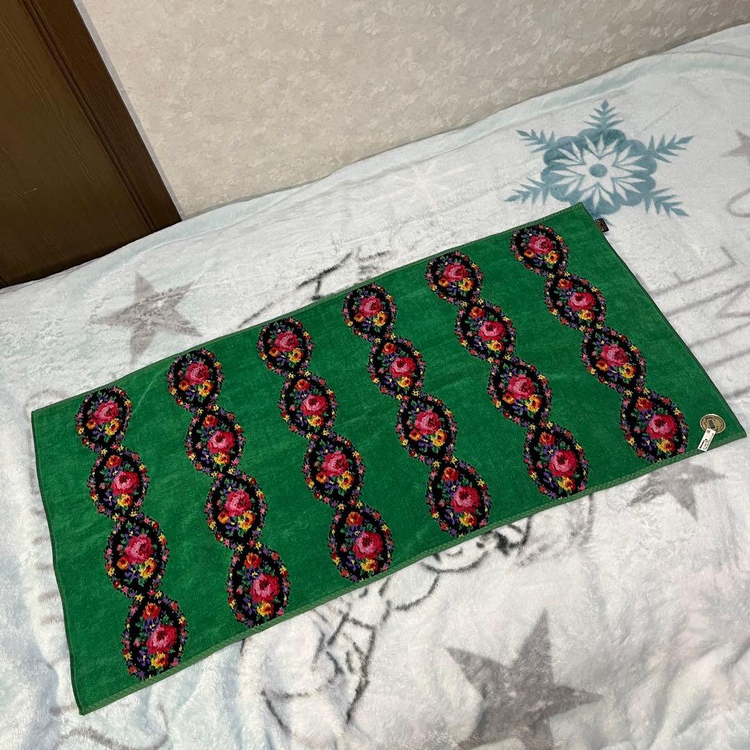 未使用品☆FEILER レイシーローズ花柄バスタオル 100×50cm