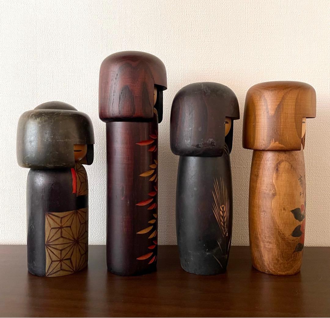 創作 こけし セット まとめ まとめて 可愛い おかっぱ kokeshi 人形