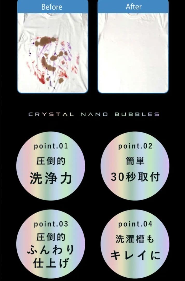 Snabo クリスタルナノバブル 洗濯機用