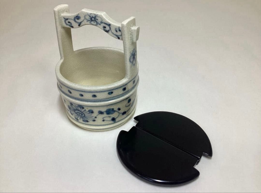 茶道具 古物品 茶器 手桶 安南 加藤連瓶 木箱入