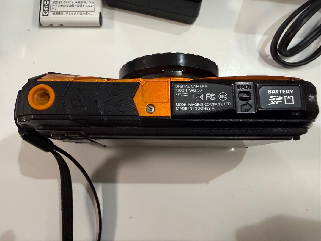 リコー RICOH　WG-50 防水デジタルカメラ ＋バッテリー＋充電器