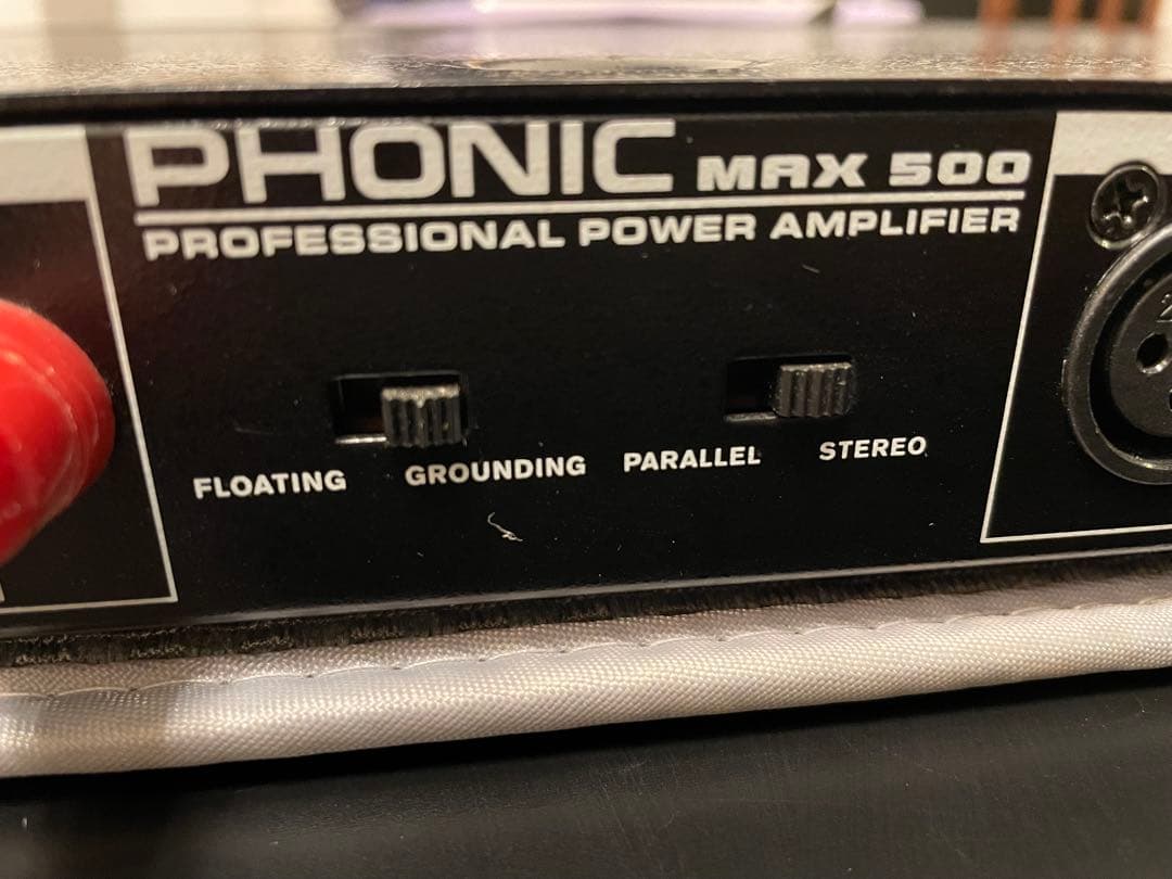 PHONIC MAX 500 パワーアンプ 動作品