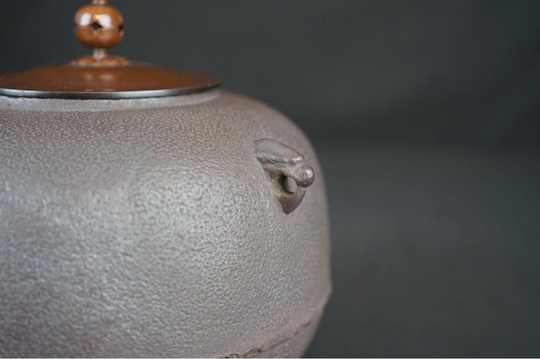 釜師 佐藤清光 作 丸釜 共箱 茶道具 茶釜