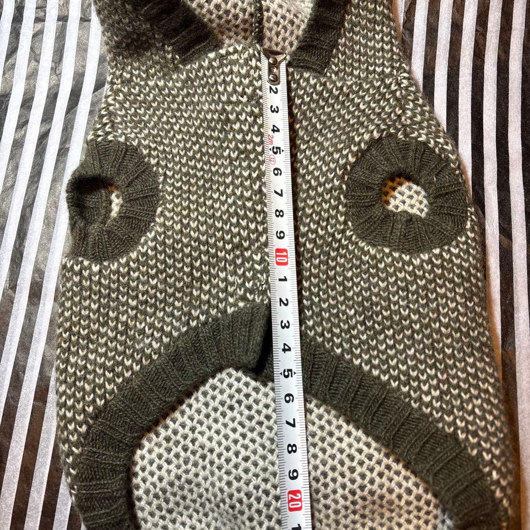 83★for pets only オリーブグリーン フード付き犬服