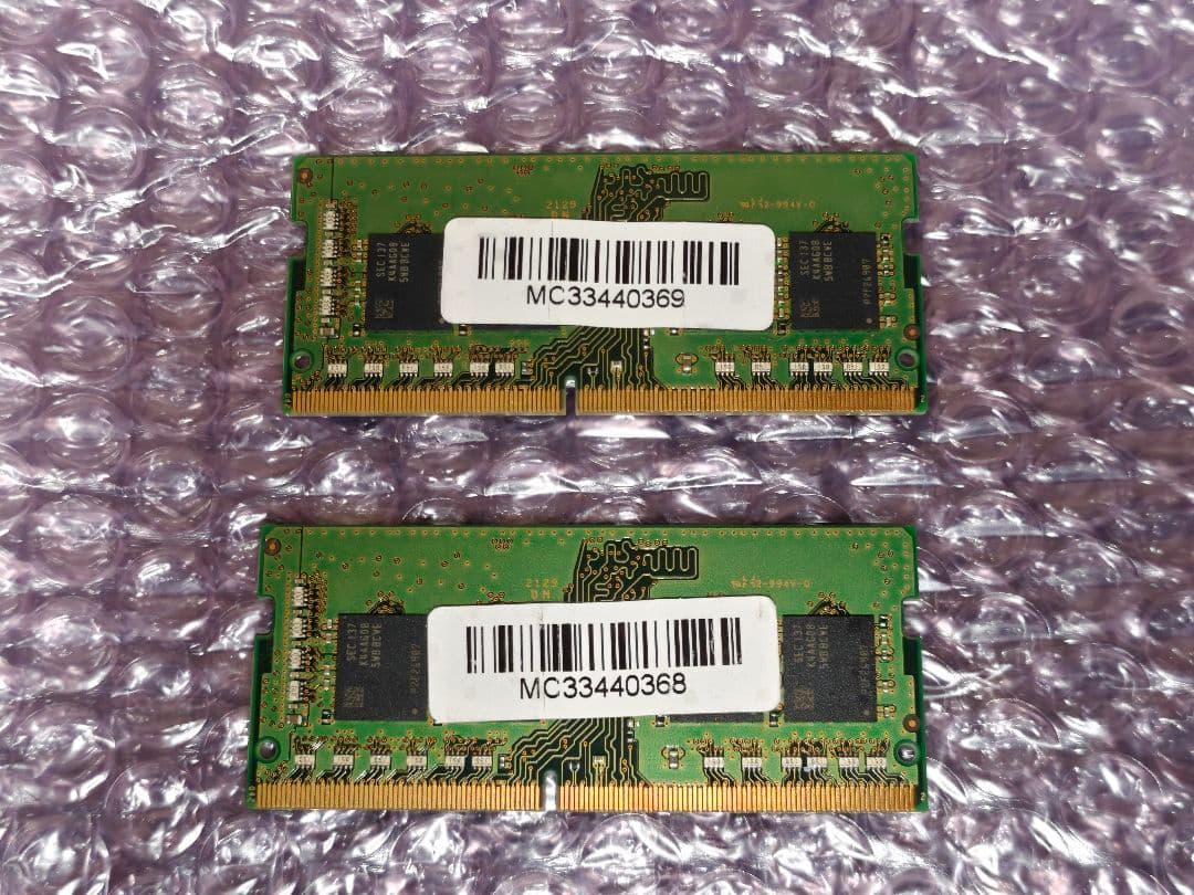 SAMSUNG ノートPCメモリ DDR4 16GBx2枚 PC4-3200AA