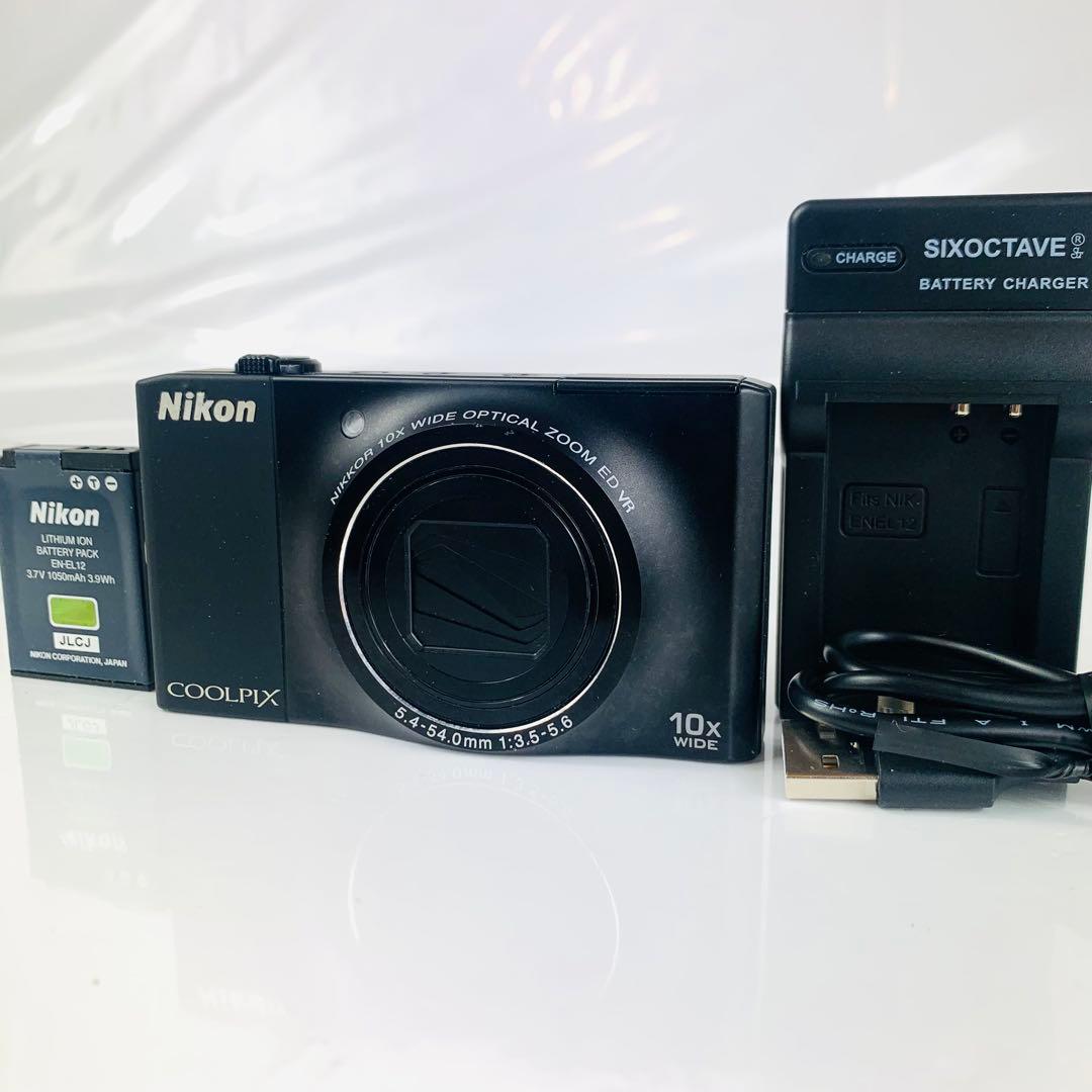 Nikon COOLPIX S8000 ブラック 充電器付 動作確認済