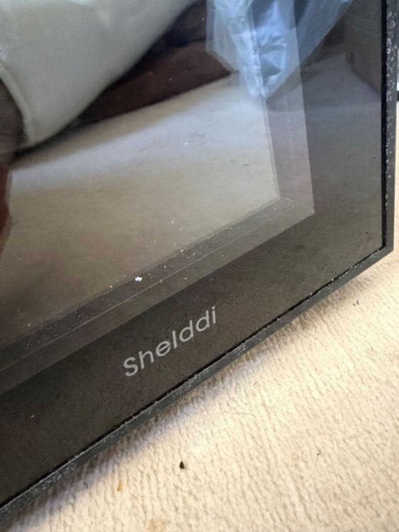 Shelddi 23L ガラス扉2枚　ミニ冷蔵庫