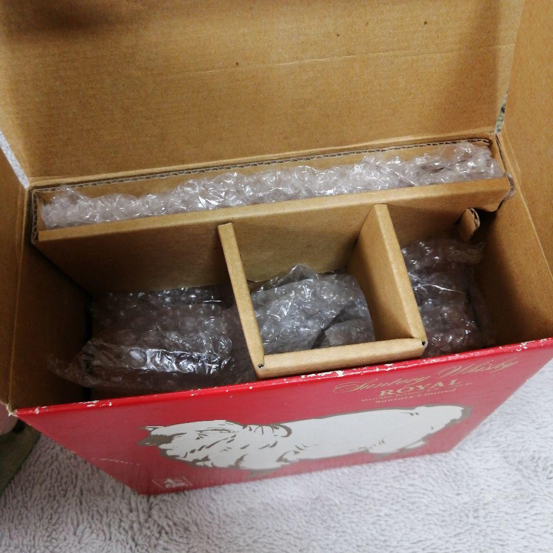 【未開栓】干支 未 羊型 陶器 ウイスキー サントリー ローヤル12年