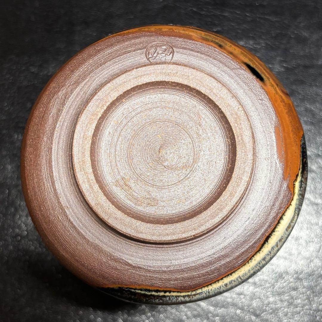 ★茶道具/高取焼！高取 茶碗 2点！『鬼丸 碧山』作！共箱/共布/栞付！★