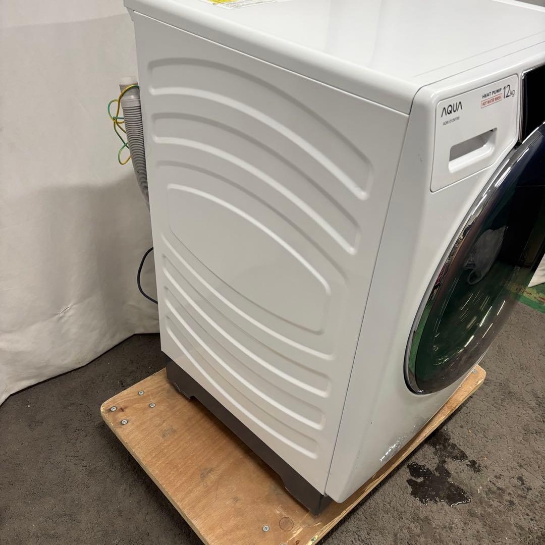 160　AQUA　ドラム式洗濯機　12キロ　左開き　綺麗　中古　設置無料　安い‼️