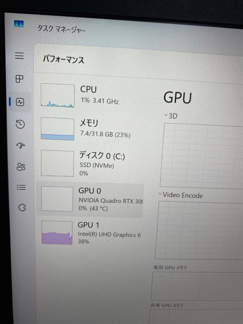 Windowsノート本体 DELL 7540-xeon-4K-32gb-1TB-RTX3000