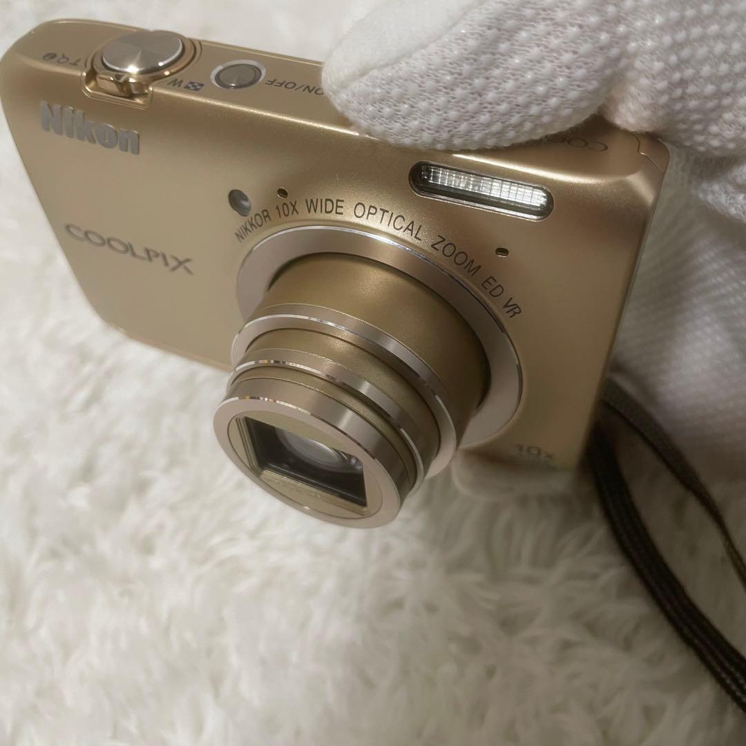【外観極美品】Nikon COOLPIX S6300 ゴールド オールドデジカメ