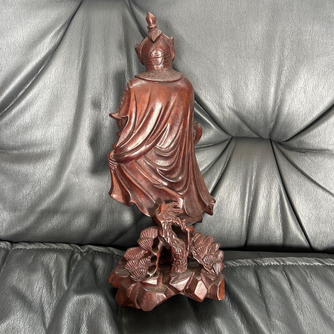 木製武将像 約30cm