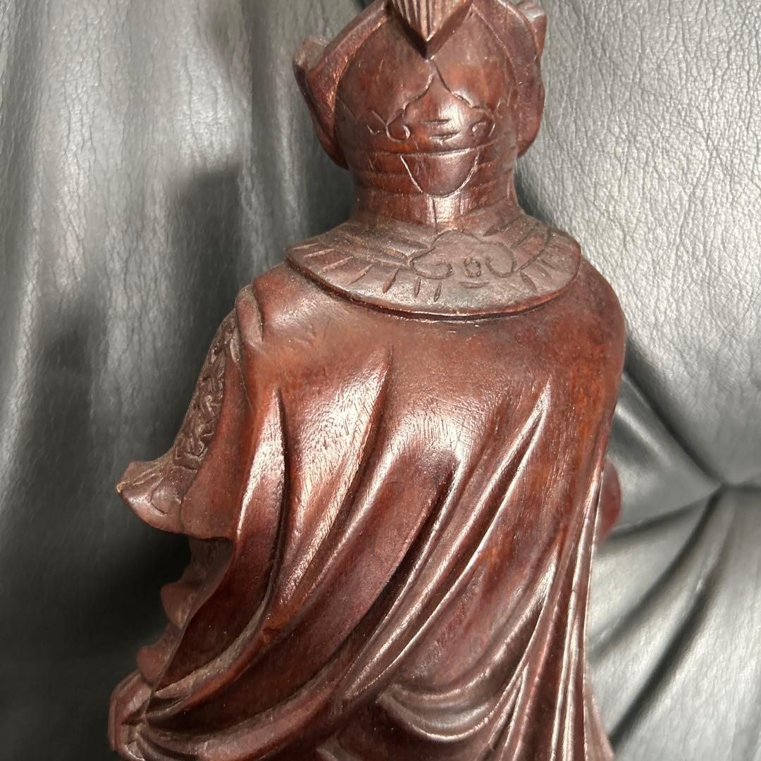 木製武将像 約30cm
