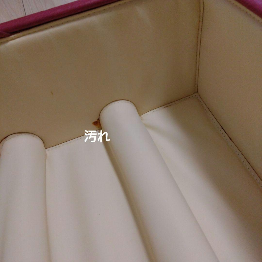 アンティークスタイル　スーツケース　赤　豚革キャリーケース
