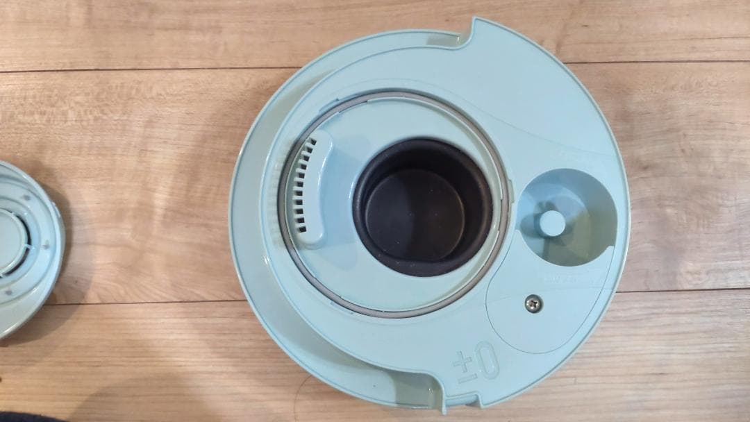 希少　美品±0プラスマイナスゼロ　スチームファン式加湿器　ライトブルー