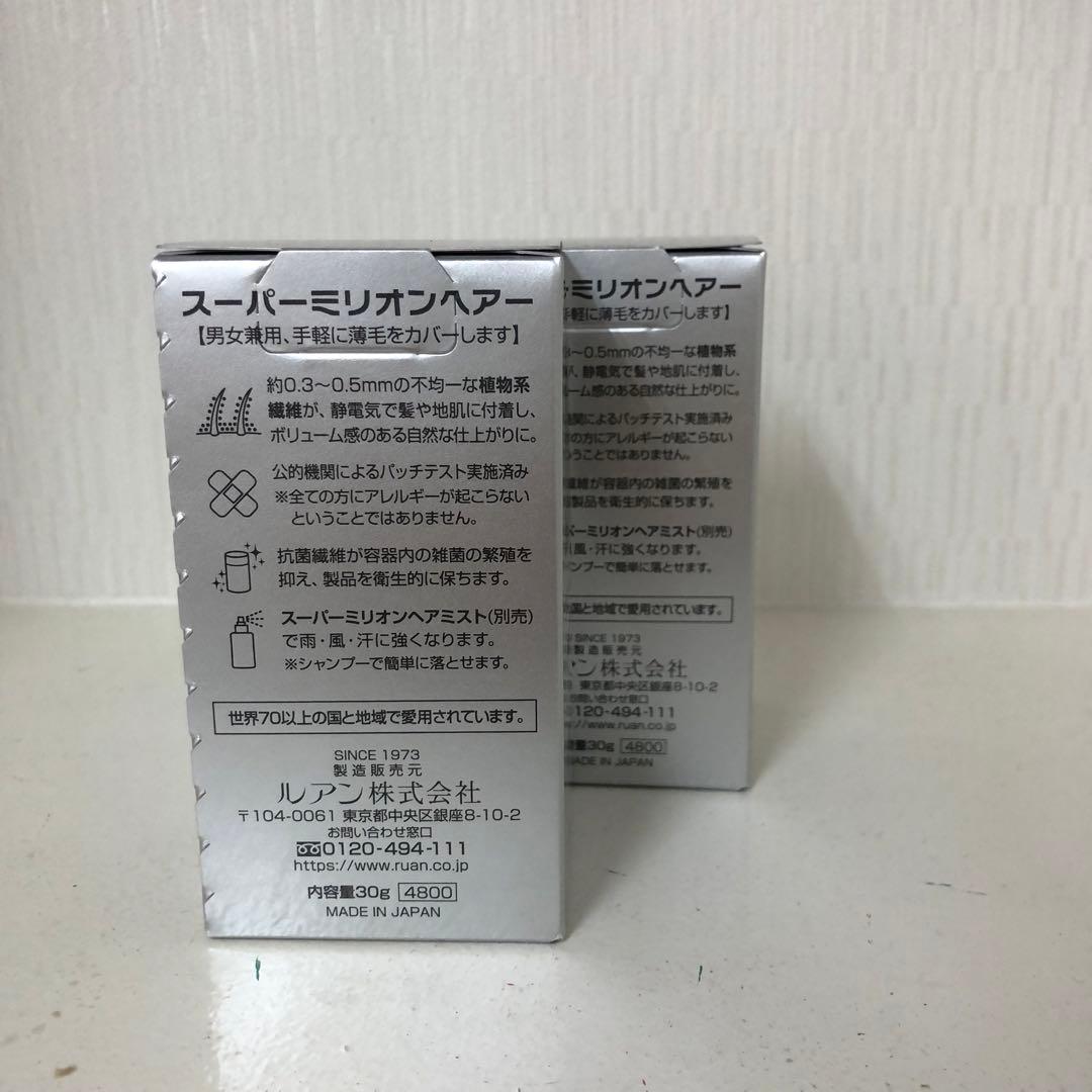<新品> 2個セット No.2 ダークブラウン スーパーミリオンヘアー 30g