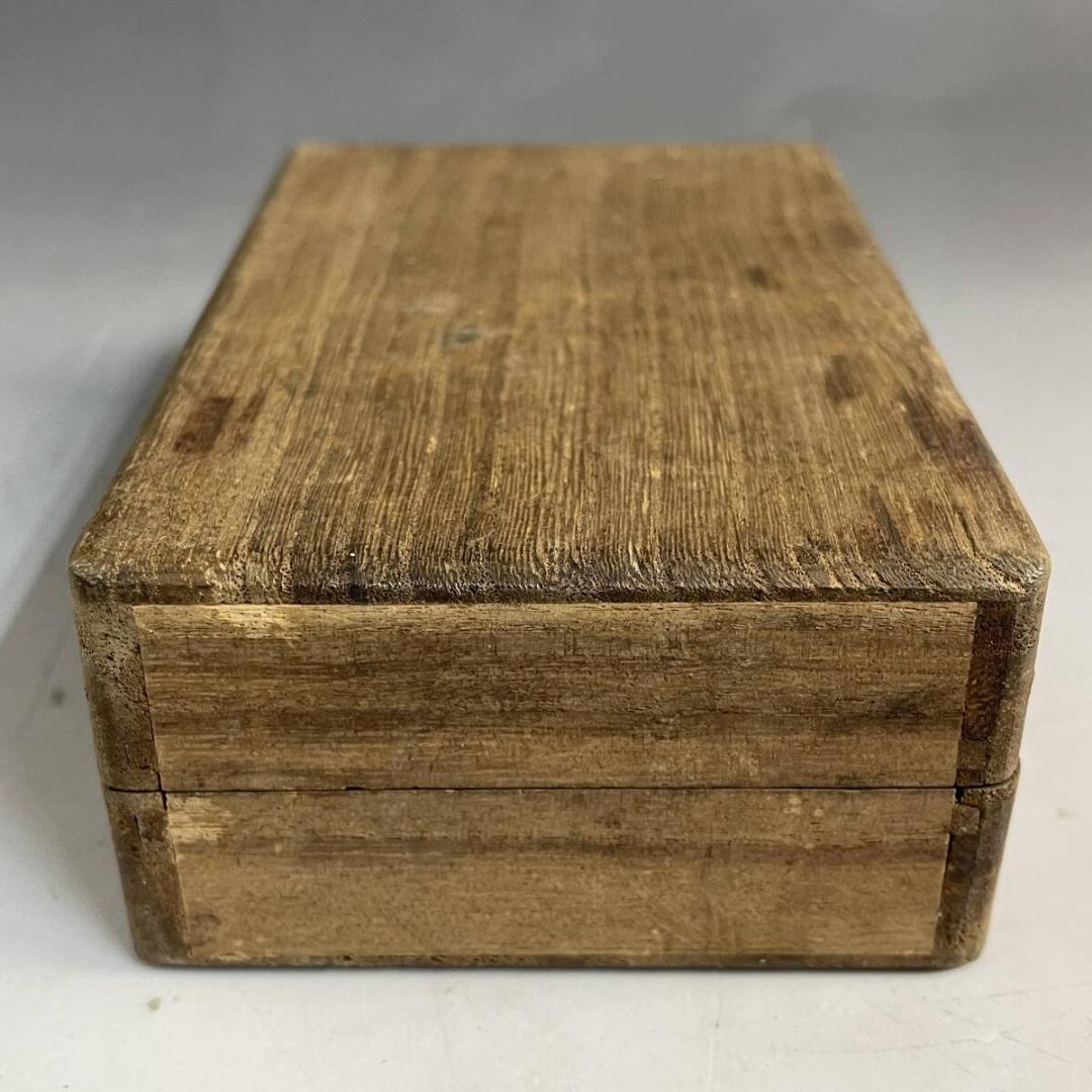 昭和レトロ 道具箱 瓢箪根付 タナゴ 鮒 ふな 小鮒 釣具 道具箱 木箱