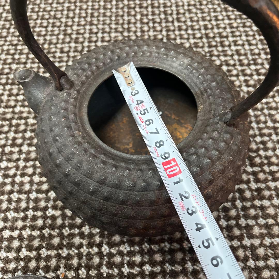 【極上逸品】南部鉄器 鉄瓶 般若・おかめ仕掛け 銘あり 伝統工芸 鬼渋