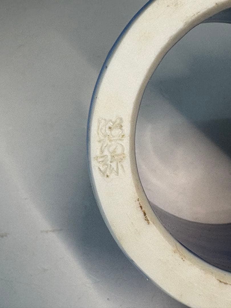 【中古品】茶道具　高野昭阿弥造　色絵螢香合（共箱）