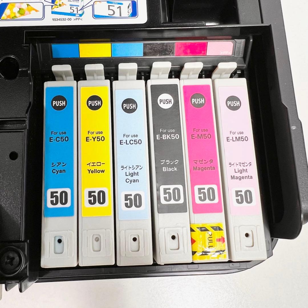 EPSON EP-803A ジャンク 廃インク吸収パッド限界 インク新品