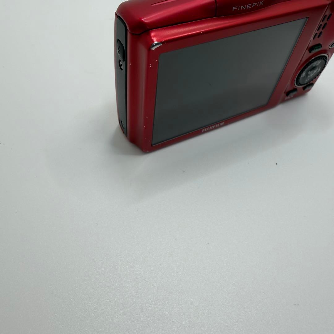 【動作品】FUJIFILM デジカメ F820 EXR 赤 コンデジ