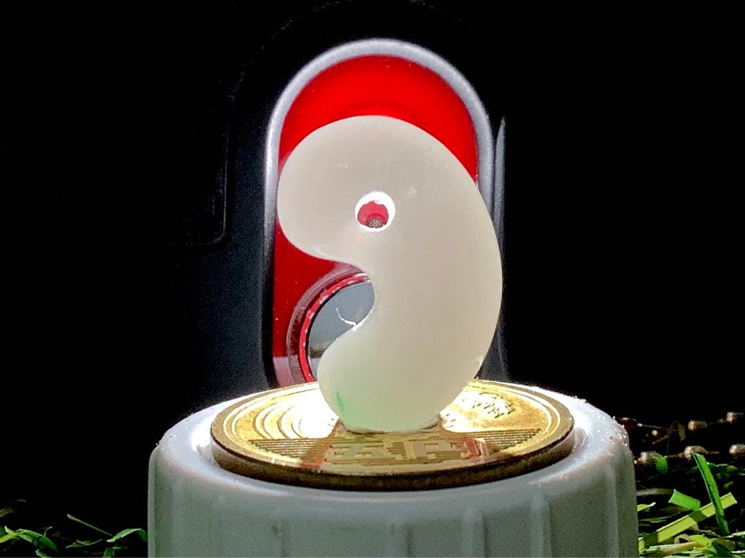 ⭕️品質とお値段に自信あり‼️ 糸魚川翡翠ジェダイト勾玉　縁起物　本物ソーティング付