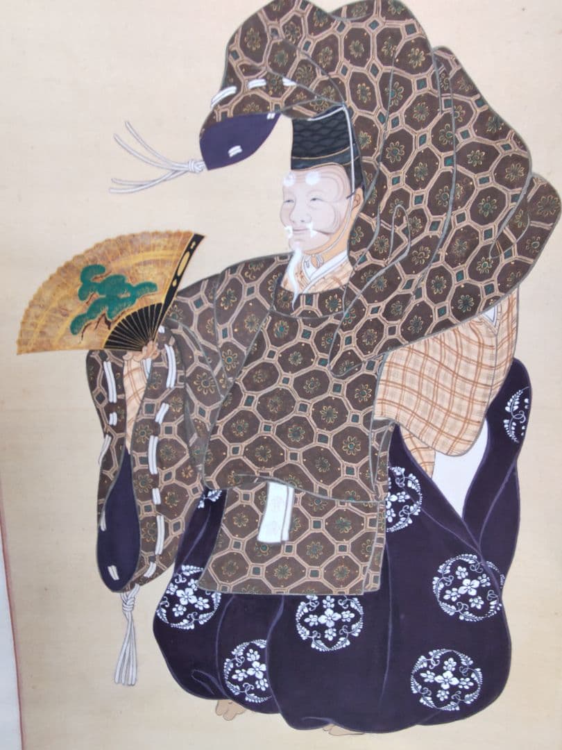 翁圖仮表装掛軸/仙嶺筆
