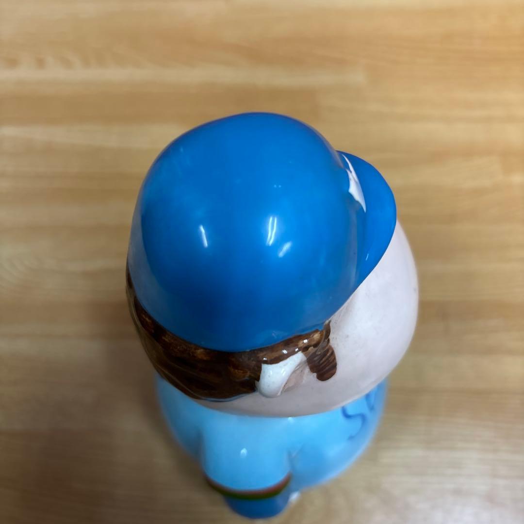 当時物 レトロ がんばれ タブチくん 首振り 陶器 貯金箱