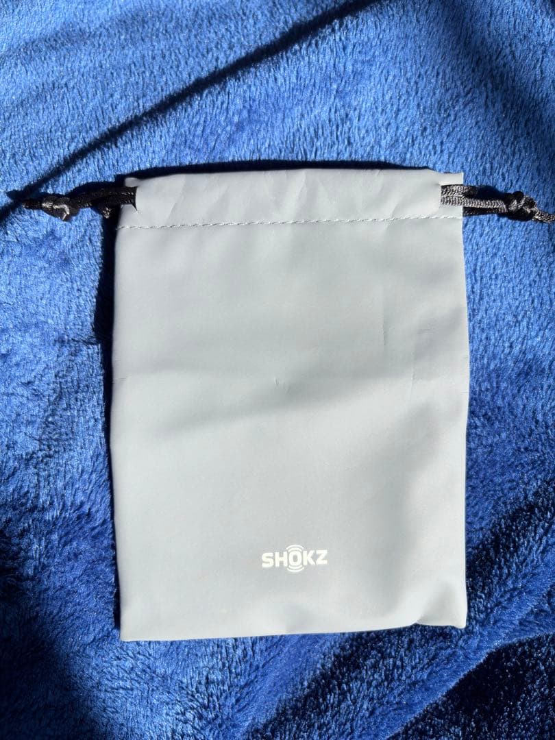 SHOKZ OPENRUN骨伝導イヤホン ネックバンド ブルー
