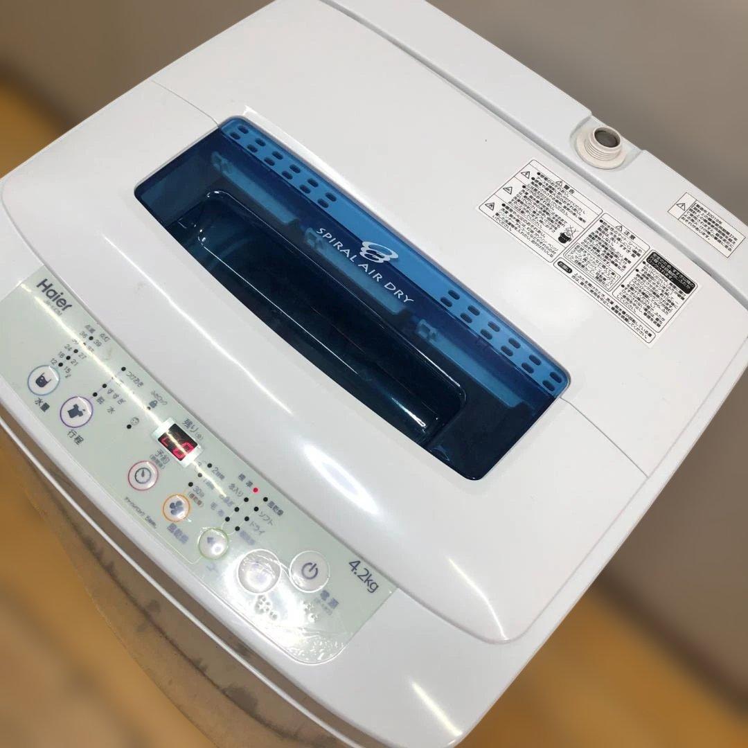 Haier 全自動洗濯機 JW-K42M 洗濯機 動作確認済 12952-2