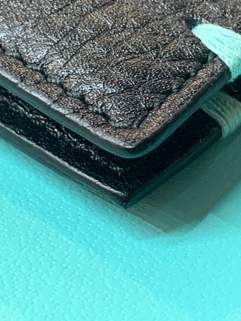 美品 TIFFANY&Co. ティファニー レザー パスポートケース 手帳カバー