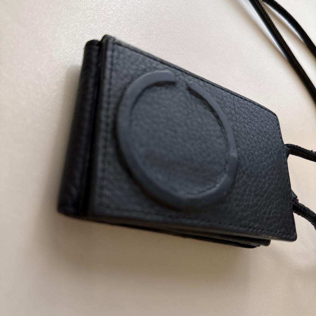 objects.io レザーストラップ一体型 ウォレット MagSafe対応 黒