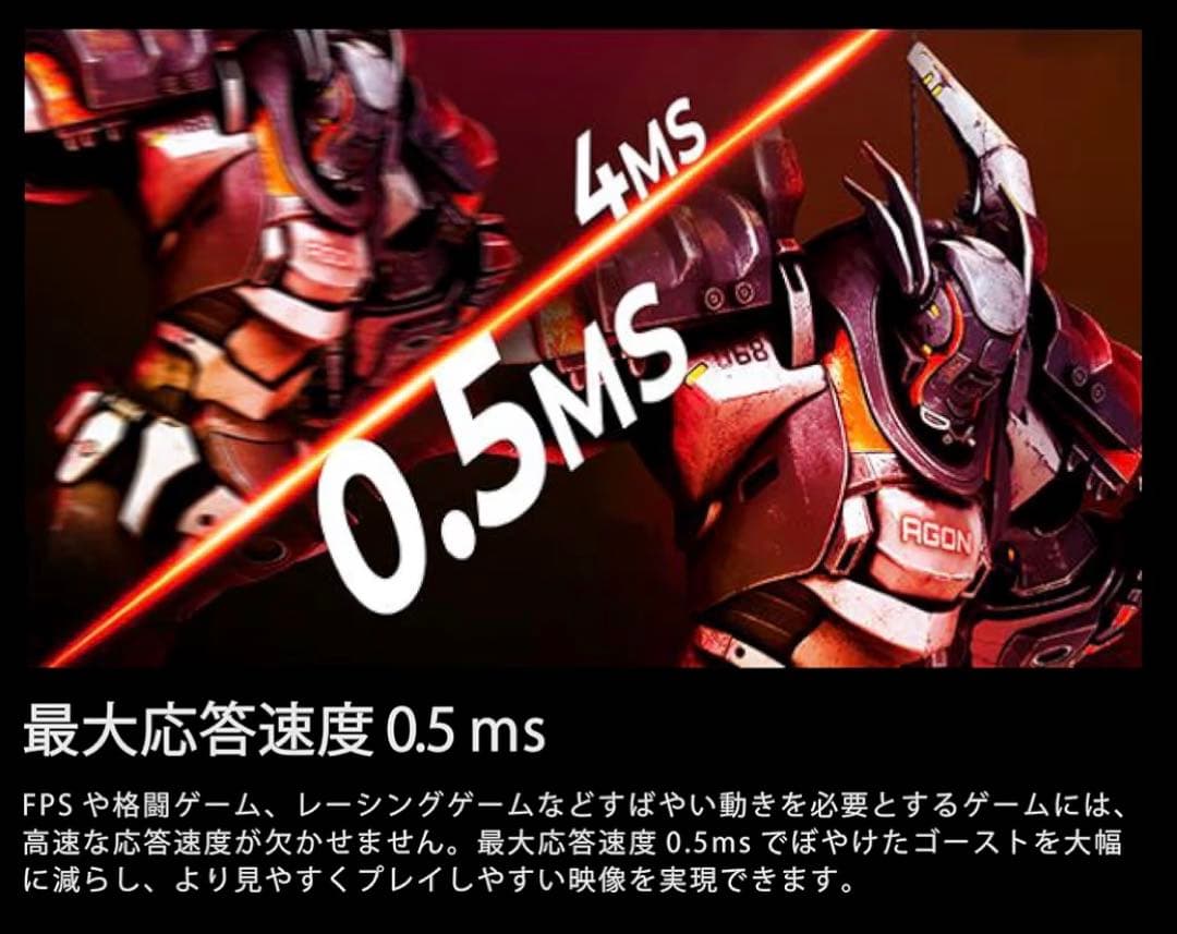 12月4日購入 AOC 27G42E ゲーミングモニター 180Hz 27.0型