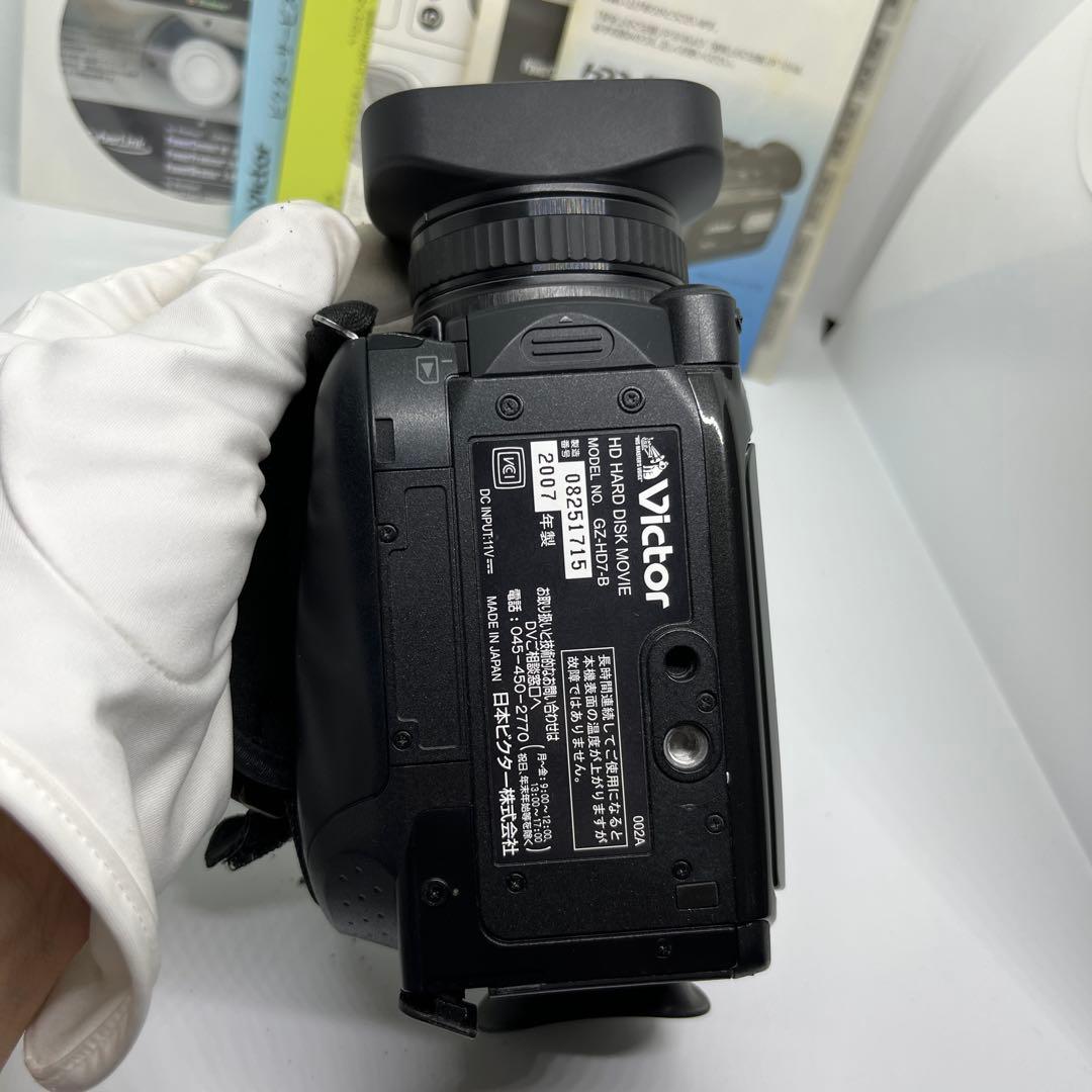 VICTOR GZ-HD7 ビデオカメラ　箱付き　説明書付き　動作確認済