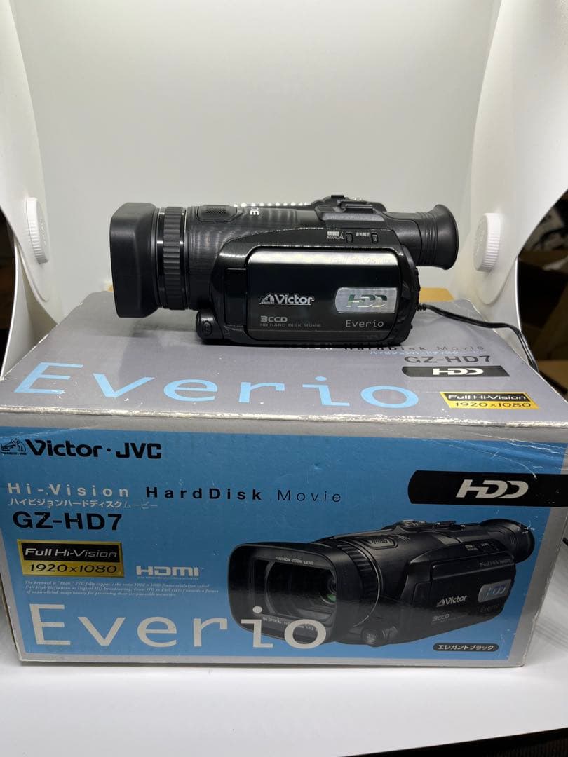 VICTOR GZ-HD7 ビデオカメラ　箱付き　説明書付き　動作確認済