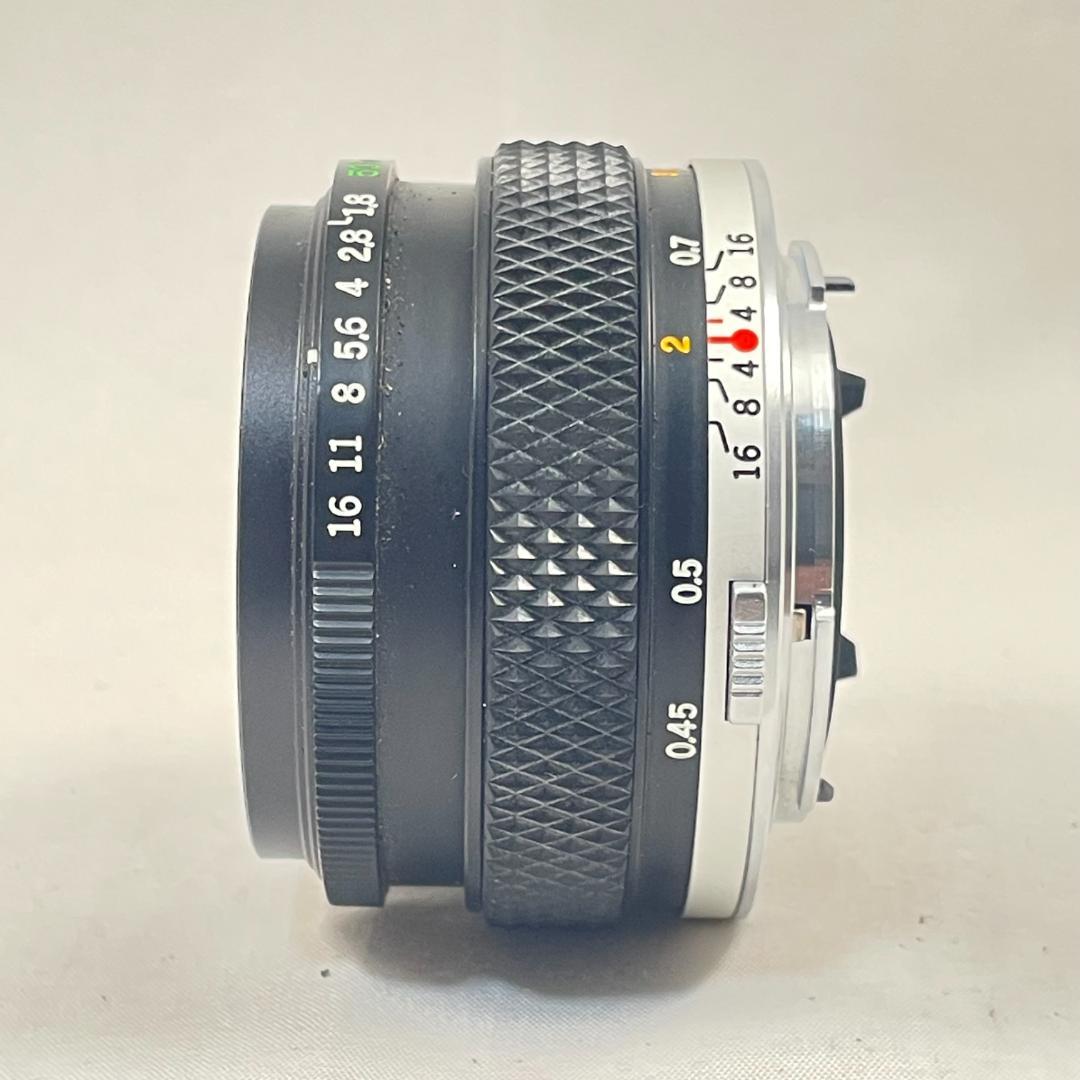 美品 OLYMPUS OM-10 マニュアルアダプター付 50mm f1.8