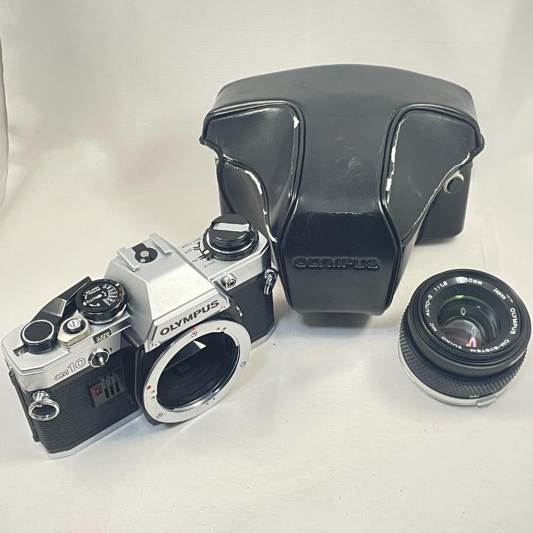 美品 OLYMPUS OM-10 マニュアルアダプター付 50mm f1.8