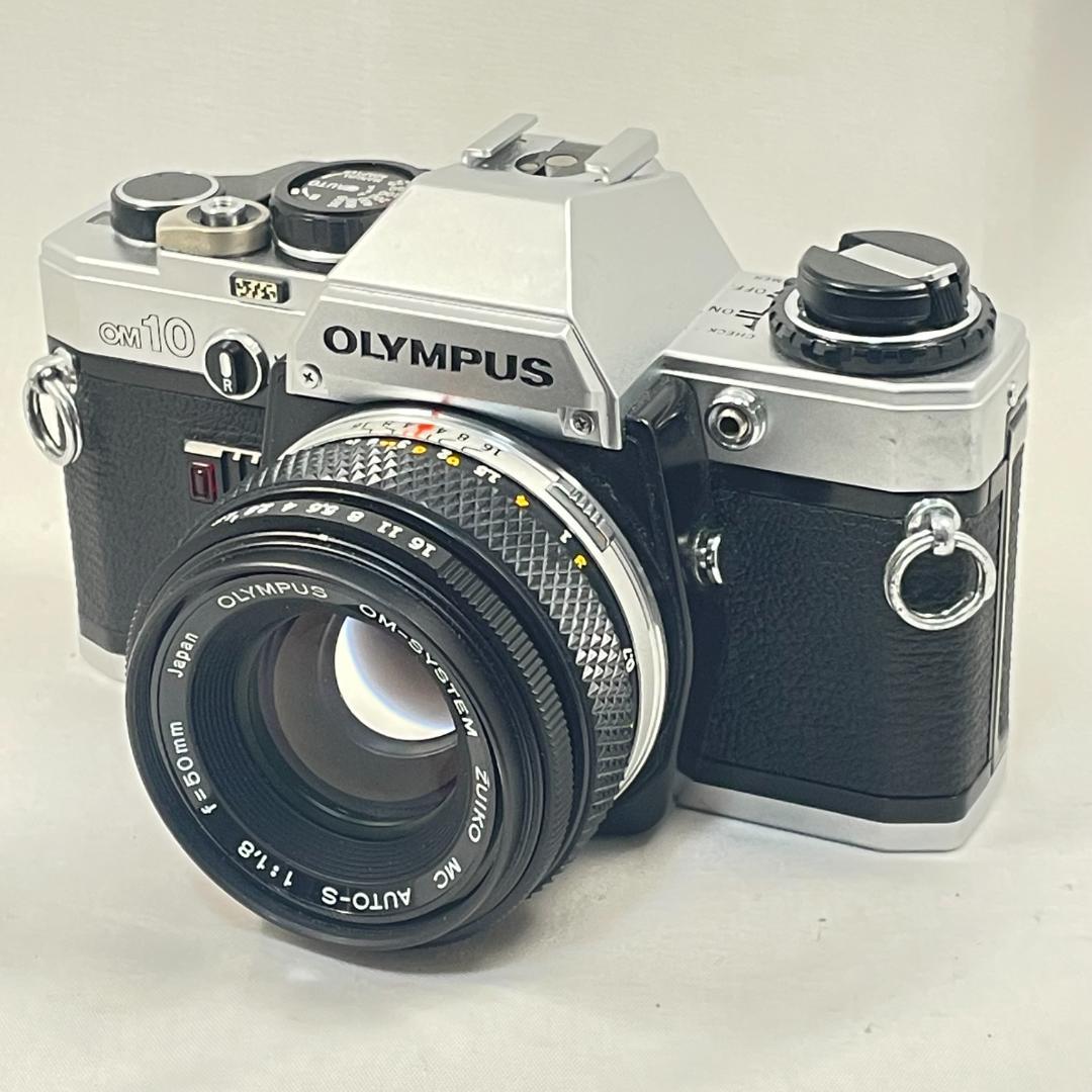 美品 OLYMPUS OM-10 マニュアルアダプター付 50mm f1.8
