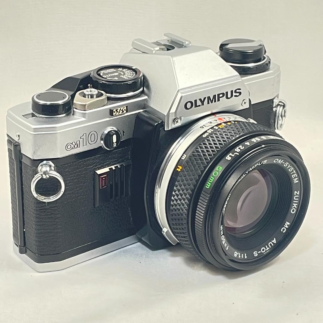 美品 OLYMPUS OM-10 マニュアルアダプター付 50mm f1.8
