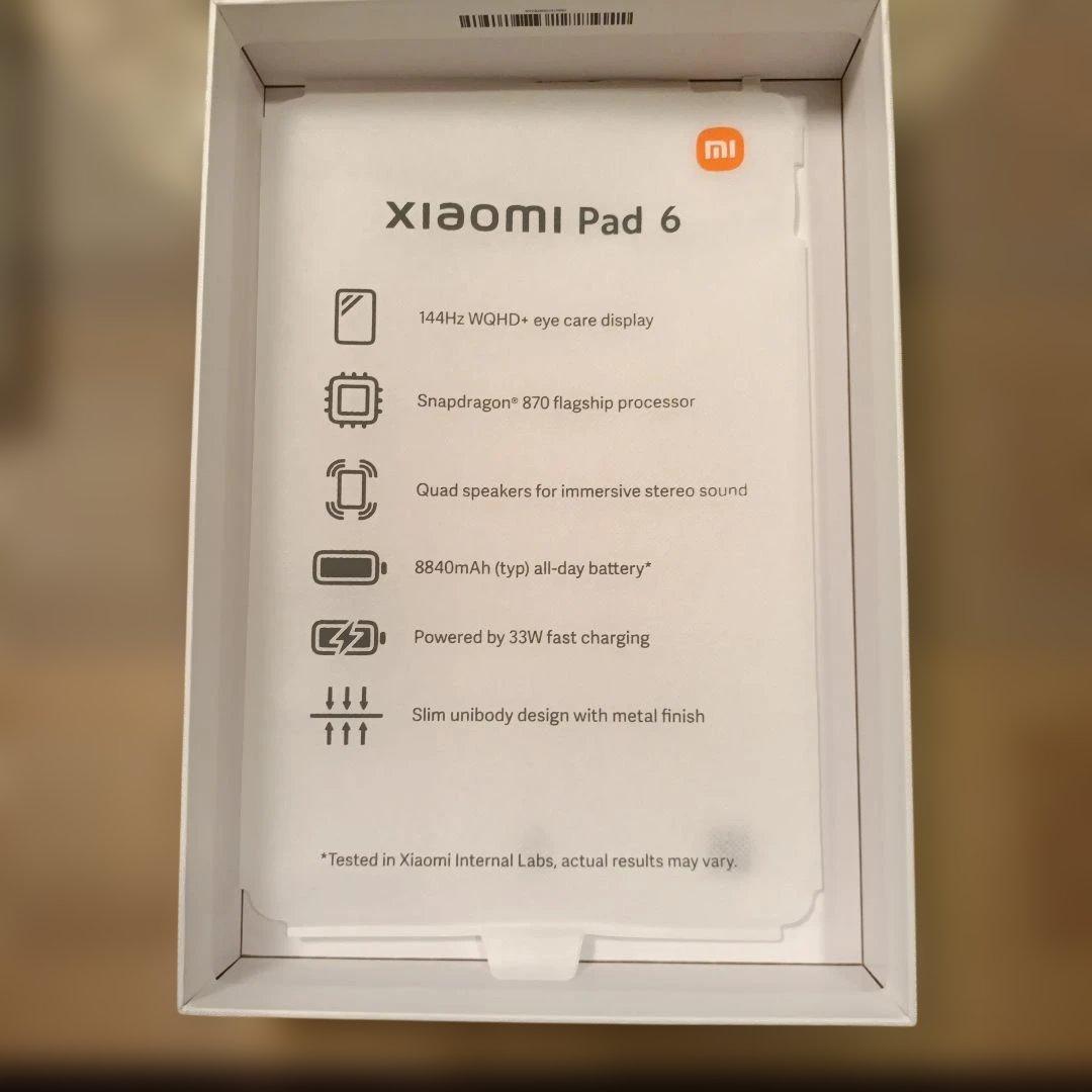美品★Xiaomi Pad ６＋純正ケース＆FOAMケース＋元箱・付属品一式